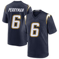 Davalo LA.Chargers #6 Denzel Perryman Player Navy Alternate Home Game Stitched Jerseys
