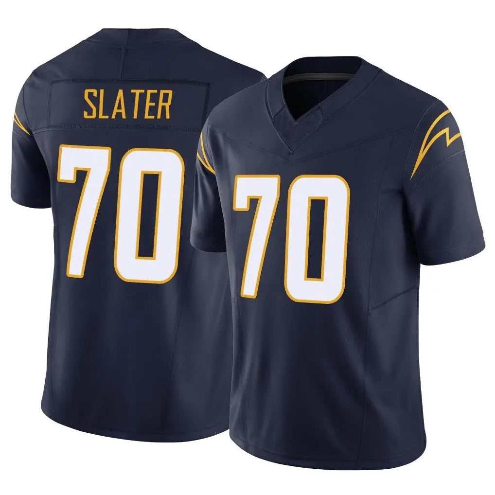 Davalo LA.Chargers #70 Rashawn Slater Player Navy Limited Vapor F.U.S.E. Home Game Stitched Jerseys