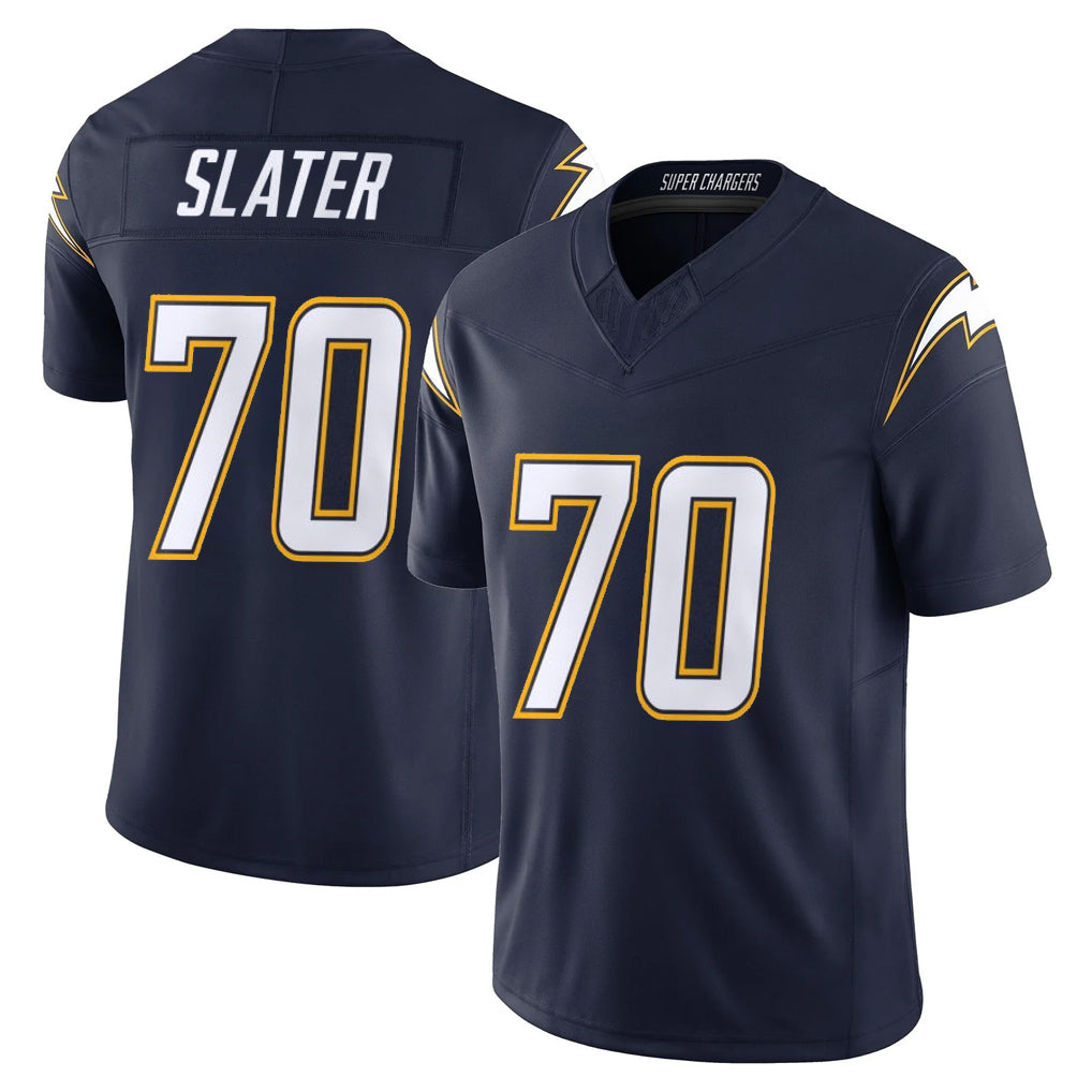 Davalo LA.Chargers #70 Rashawn Slater Player Navy Vapor F.U.S.E. Limited Home Game Stitched Jerseys