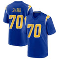 Davalo LA.Chargers #70 Rashawn Slater Player Royal Home Game Stitched Jerseys