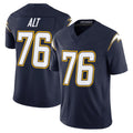 Davalo LA.Chargers #76 Joe Alt Player Navy Vapor F.U.S.E. Limited Home Game Stitched Jerseys