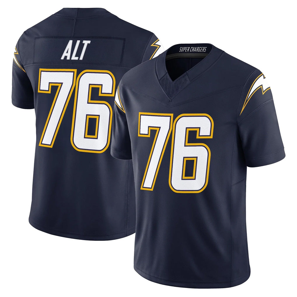 Davalo LA.Chargers #76 Joe Alt Player Navy Vapor F.U.S.E. Limited Home Game Stitched Jerseys