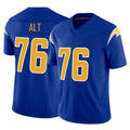 Davalo LA.Chargers #76 Joe Alt Player Royal Limited Vapor F.U.S.E. Home Game Stitched Jerseys