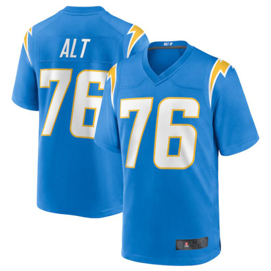 DavaloLA.Chargers #76 Joe Alt Powder Blue 2024 Draft First Round Pick Player Game Jersey Stitched Jerseys