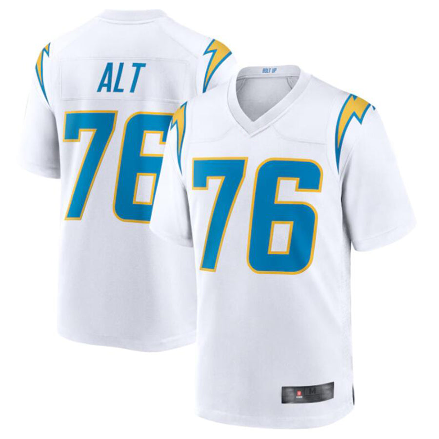 Davalo LA.Chargers #76 Joe Alt White 2024 Draft First Round Pick Player Game Jersey American Stitched Jerseys
