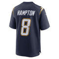 Davalo LA.Chargers #8 Omarion Hampton Navy Alternate Super Chargers Game Player Stitched Jerseys