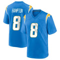 Davalo LA.Chargers #8 Omarion Hampton Player Blue Home Game Stitched Jerseys