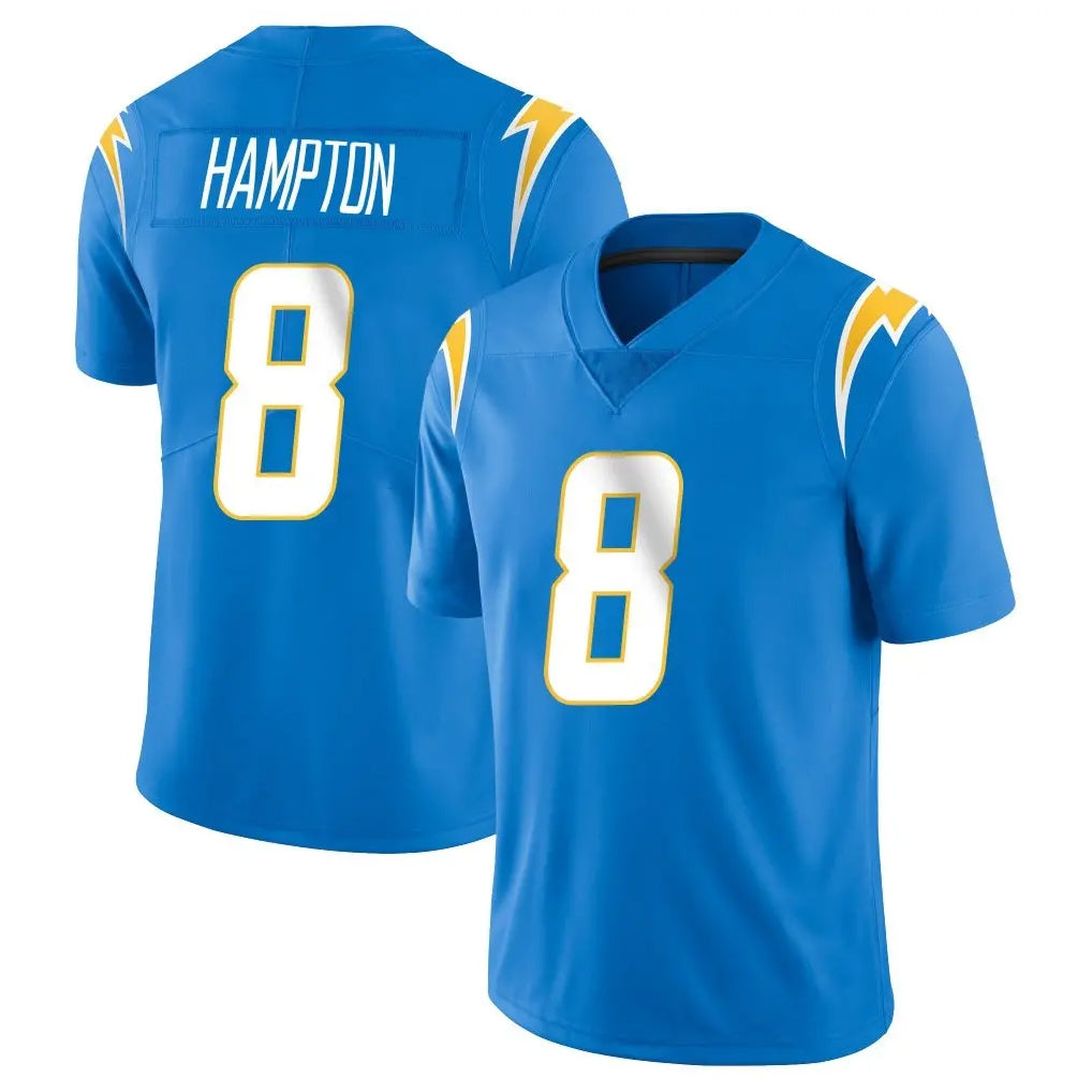 Davalo LA.Chargers #8 Omarion Hampton Player Blue Limited Vapor Untouchable Home Game Stitched Jerseys