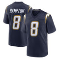 Davalo LA.Chargers #8 Omarion Hampton Player Navy Alternate Home Game Stitched Jerseys