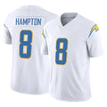 Davalo LA.Chargers #8 Omarion Hampton Player White Limited Vapor F.U.S.E. Home Game Stitched Jerseys