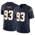 Davalo LA.Chargers #93 Teair Tart Player Navy Limited Vapor F.U.S.E. Home Game Stitched Jerseys