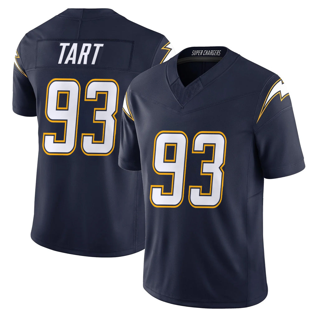 Davalo LA.Chargers #93 Teair Tart Player Navy Vapor F.U.S.E. Limited Home Game Stitched Jerseys