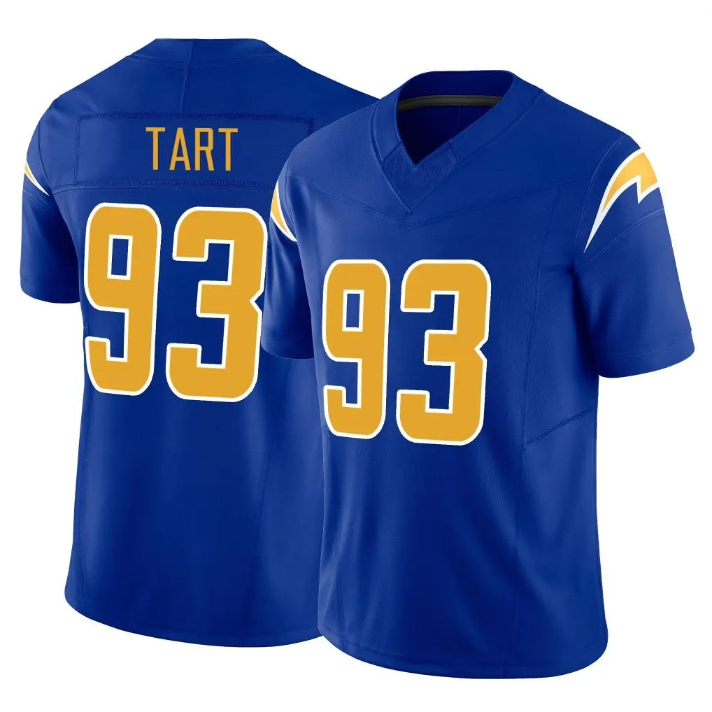 Davalo LA.Chargers #93 Teair Tart Player Royal Limited Vapor F.U.S.E. Home Game Stitched Jerseys