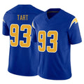 Davalo LA.Chargers #93 Teair Tart Player Royal Limited Vapor F.U.S.E. Home Game Stitched Jerseys
