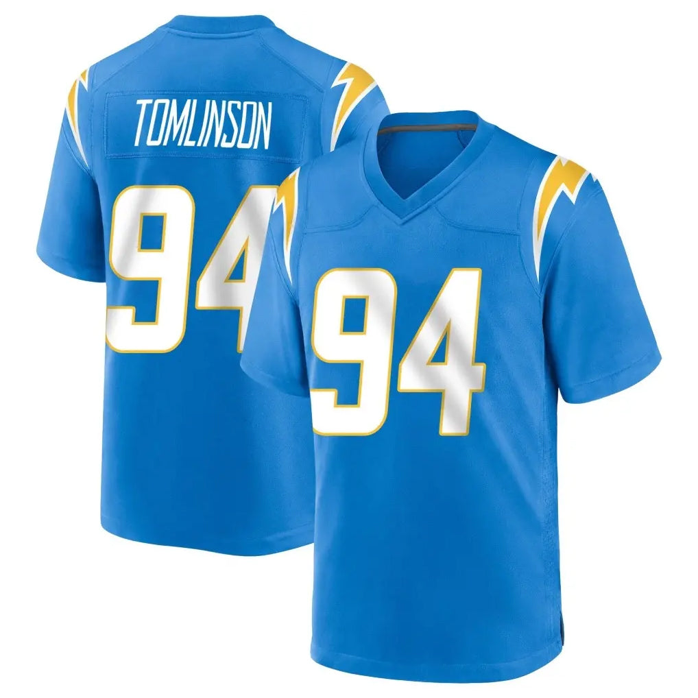 Davalo LA.Chargers #94 Dalvin Tomlinson Player Blue Home Game Stitched Jerseys