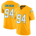Davalo LA.Chargers #94 Dalvin Tomlinson Player Gold Limited Vapor F.U.S.E. Home Game Stitched Jerseys