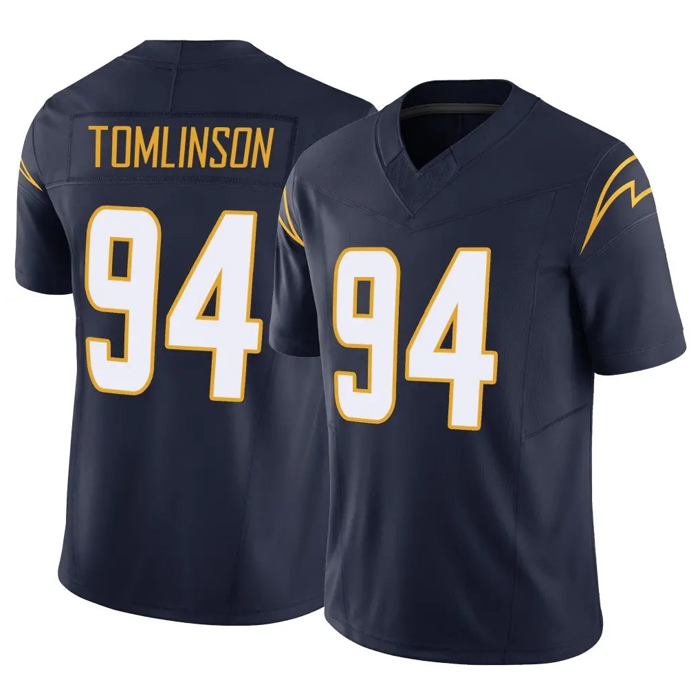 Davalo LA.Chargers #94 Dalvin Tomlinson Player Navy Limited Vapor F.U.S.E. Home Game Stitched Jerseys