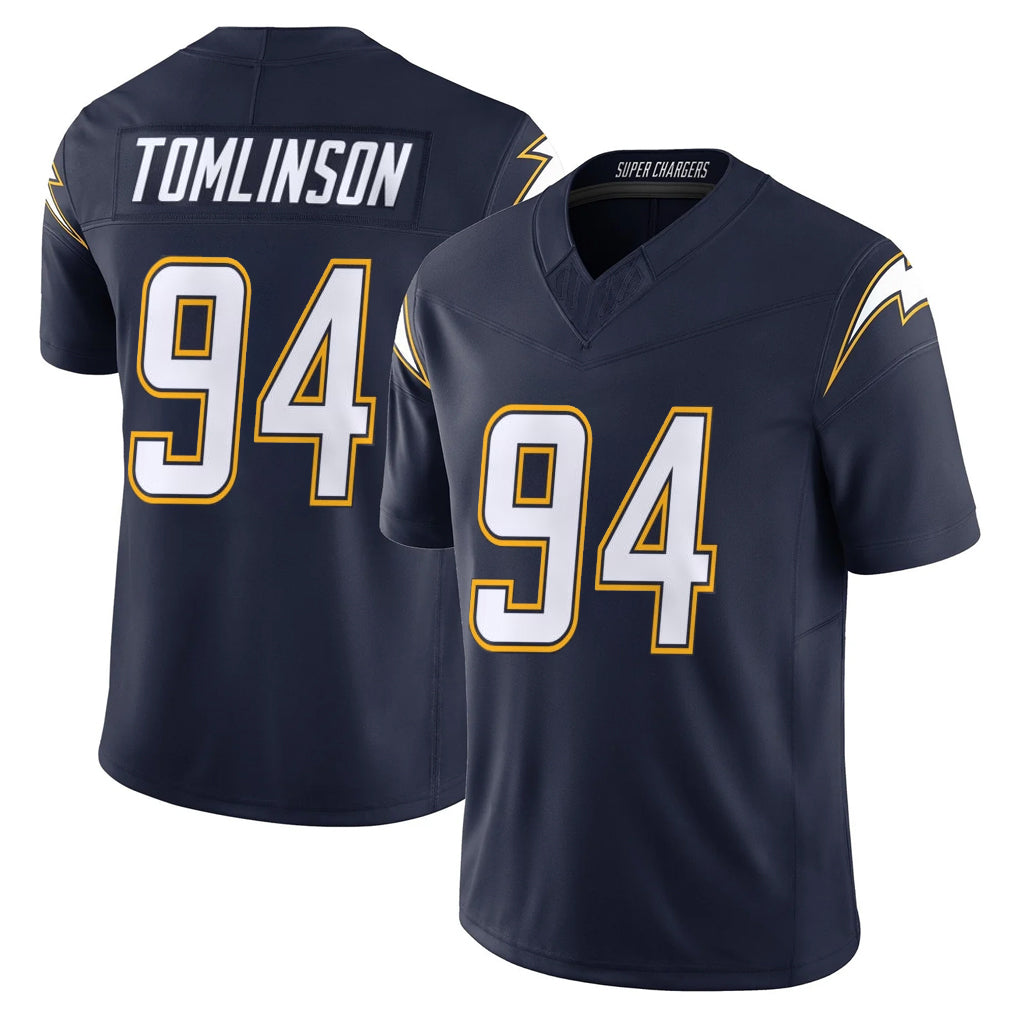 Davalo LA.Chargers #94 Dalvin Tomlinson Player Navy Vapor F.U.S.E. Limited Home Game Stitched Jerseys