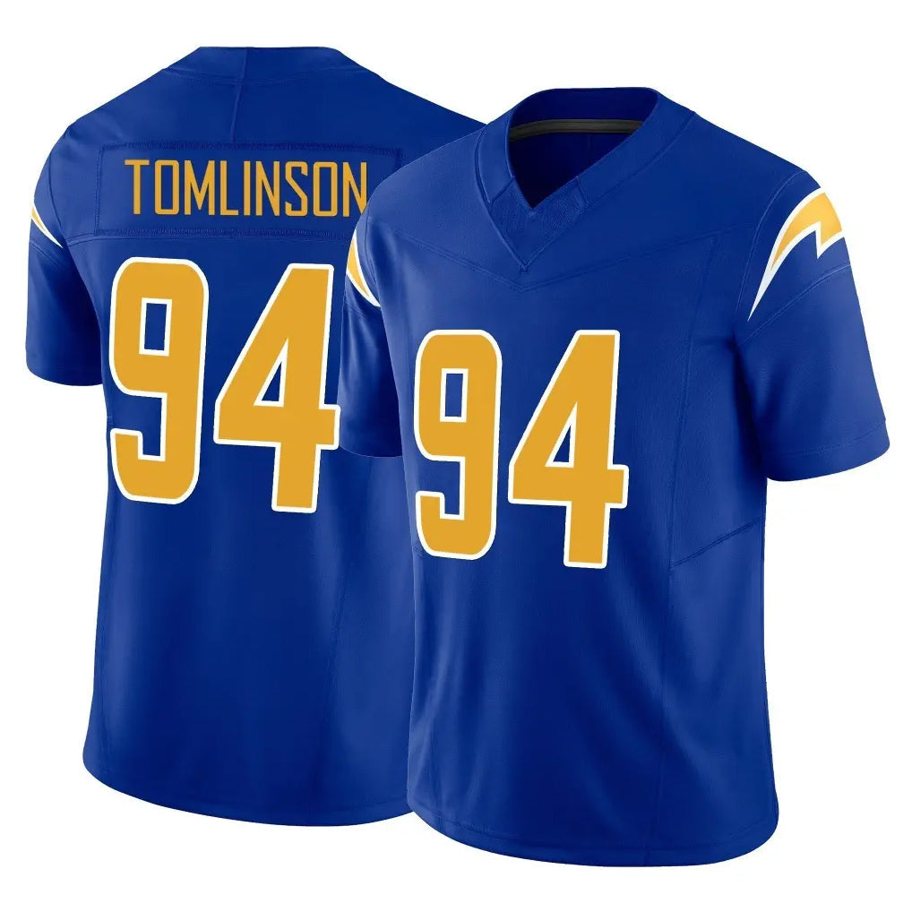 Davalo LA.Chargers #94 Dalvin Tomlinson Player Royal Limited Vapor F.U.S.E. Home Game Stitched Jerseys