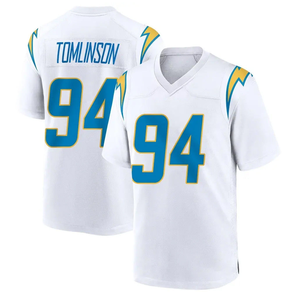 Davalo LA.Chargers #94 Dalvin Tomlinson Player White Home Game Stitched Jerseys