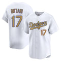 Davalo LA.Dodgers #17 Shohei Ohtani Player Gold Collection Limited Home Stitched Jerseys