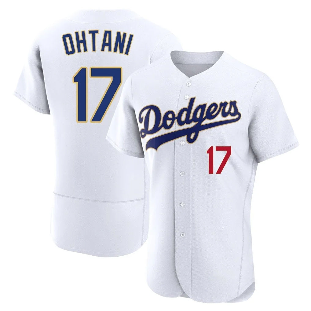 Davalo LA.Dodgers #17 Shohei Ohtani Player Gold White 2026 Collection Stadium Limited Elite Stitched Jerseys