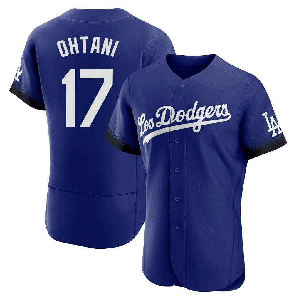 Davalo LA.Dodgers #17 Shohei Ohtani Player Royal City Connect Elite Home Stitched Jerseys