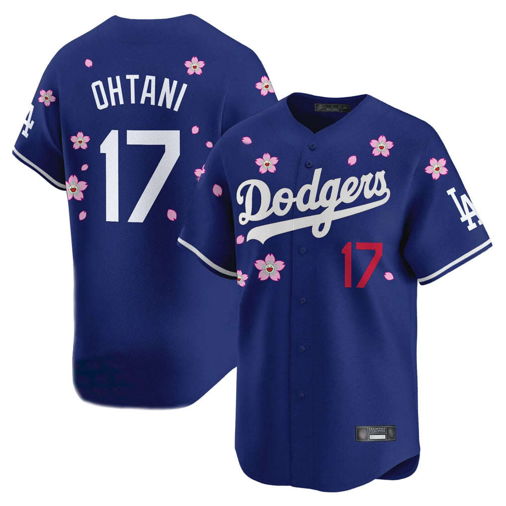 Davalo LA.Dodgers #17 Shohei Ohtani Player Royal Tokyo Series Vapor Premier Limited Stitched Jerseys