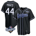 Davalo LA.Dodgers #44 Andy Pages Player Black World Series Carbon Limited Home Stitched Jerseys