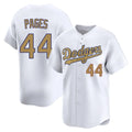 Davalo LA.Dodgers #44 Andy Pages Player Gold Collection Limited Home Stitched Jerseys