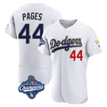 Davalo LA.Dodgers #44 Andy Pages Player Gold White World Series Meet 2026 Collection Stadium Limited Elite Stitched Jerseys