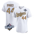 Davalo LA.Dodgers #44 Andy Pages Player Gold World Series Limited Elite Home Stitched Jerseys
