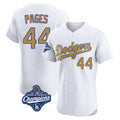 Davalo LA.Dodgers #44 Andy Pages Player Gold World Series Meet Limited Elite Home Stitched Jerseys