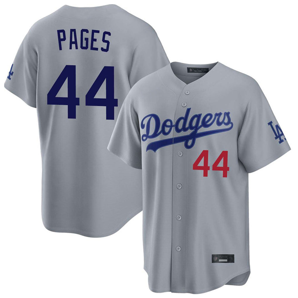 Davalo LA.Dodgers #44 Andy Pages Player Gray Game Limited Home Stitched Jerseys