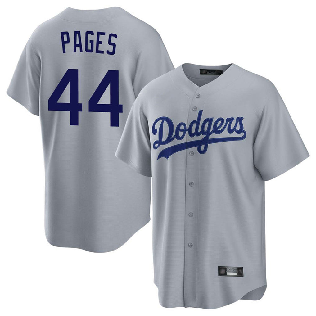 Davalo LA.Dodgers #44 Andy Pages Player Gray Game Stitched Jerseys
