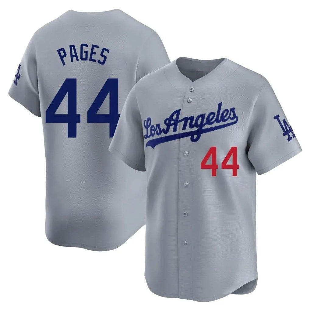 Davalo LA.Dodgers #44 Andy Pages Player Gray Limited Home Stitched Jerseys