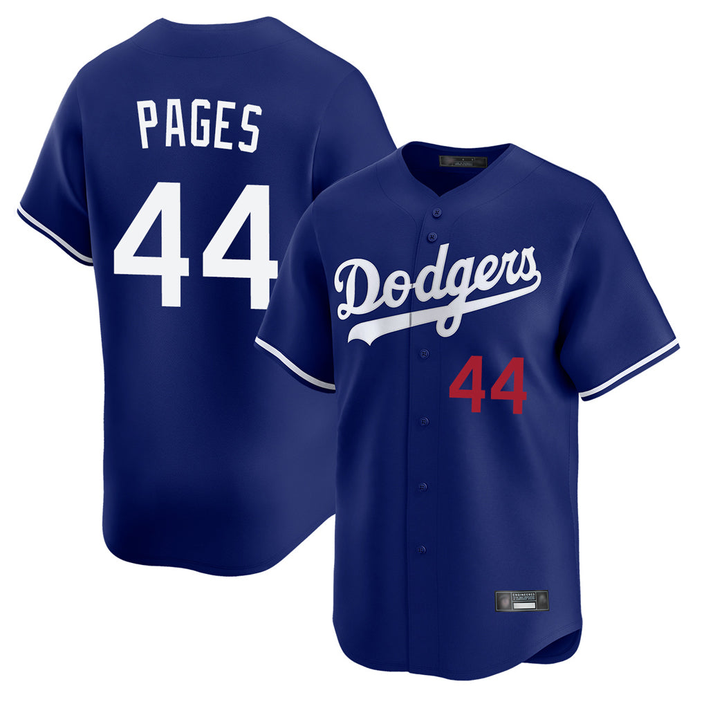 Davalo LA.Dodgers #44 Andy Pages Player Royal Limited Home Stitched Jerseys