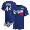 Davalo LA.Dodgers #44 Andy Pages Player Royal World Series Limited Elite Home Stitched Jerseys