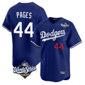 Davalo LA.Dodgers #44 Andy Pages Player Royal World Series Limited Home Stitched Jerseys