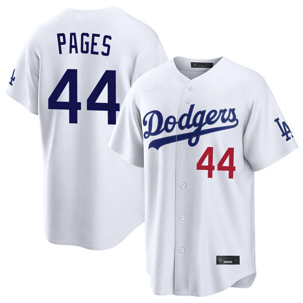 Davalo LA.Dodgers #44 Andy Pages Player White Home Game Stitched Jerseys