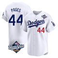Davalo LA.Dodgers #44 Andy Pages Player White World Series Limited Home Stitched Jerseys
