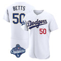Davalo LA.Dodgers #50 Mookie Betts Player Gold White World Series Meet 2026 Collection Stadium Limited Elite Stitched Jerseys