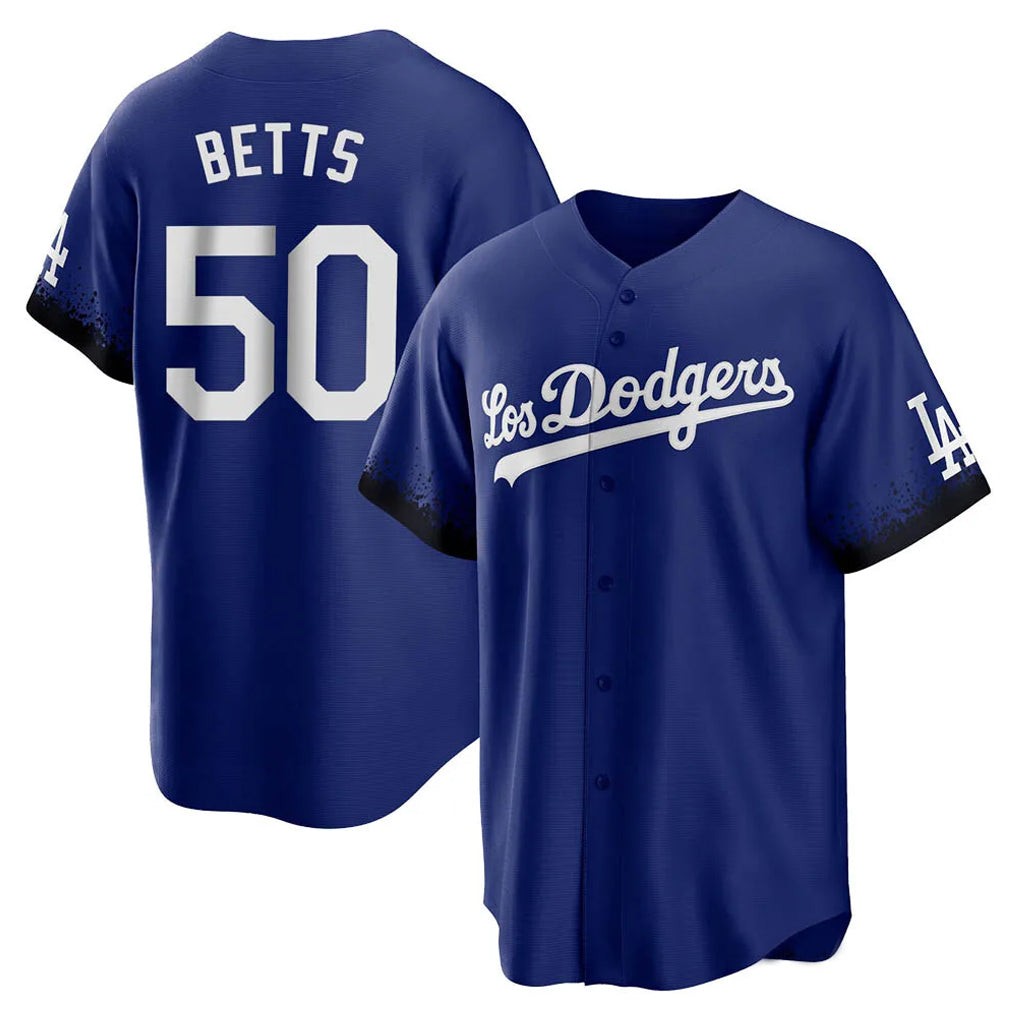 Davalo LA.Dodgers #50 Mookie Betts Player Royal City Connect Home Game Stitched Jerseys
