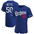 Davalo LA.Dodgers #50 Mookie Betts Player Royal Limited Elite Home Stitched Jerseys