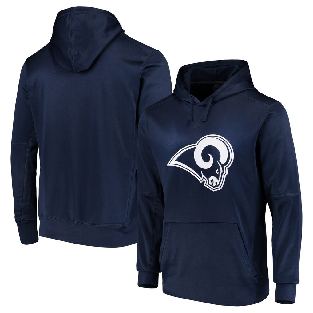 Davalo LA.Rams Navy Pullover Hoodie Limited Game Blank Player Stitched Jerseys
