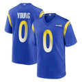 Davalo LA.Rams #0 Byron Young Player Royal Home Game Stitched Jerseys