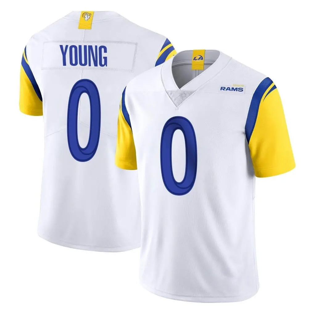 Davalo LA.Rams #0 Byron Young Player White Limited Vapor Untouchable Home Game Stitched Jerseys