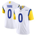 Davalo LA.Rams #0 Byron Young Player White Limited Vapor Untouchable Home Game Stitched Jerseys