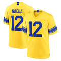 Davalo LA.Rams #12 Puka Nacua Player Gold Classic Sol Home Game Stitched Jerseys