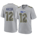 Davalo LA.Rams #12 Puka Nacua Player Gray Atmosphere Fashion Game Stitched Jerseys